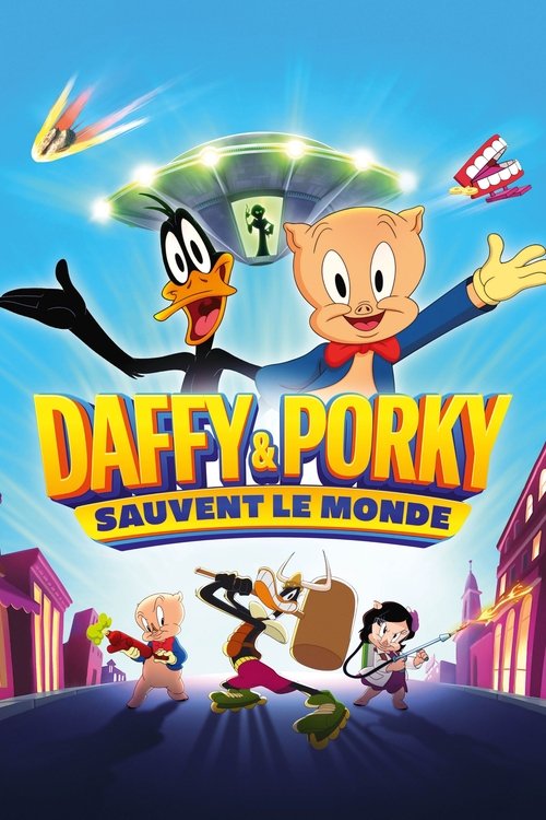 Jaquette Looney Tunes, Daffy et Porky sauvent le monde