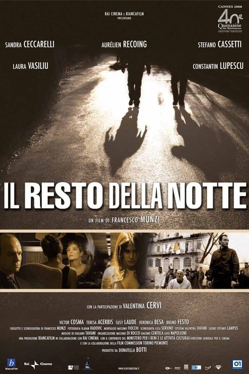 Jaquette Il resto della notte