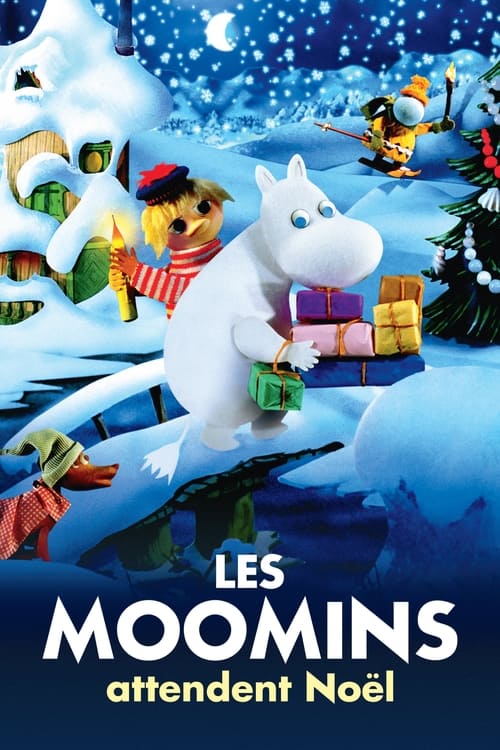 Jaquette Les Moomins attendent Noël