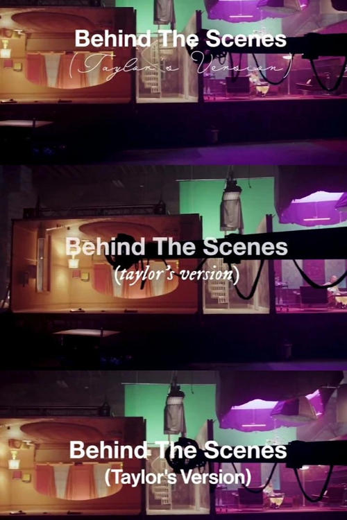 Jaquette Behind The Scenes (Taylor's Version)