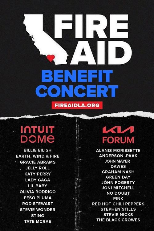 Jaquette FireAid Benefit Concert