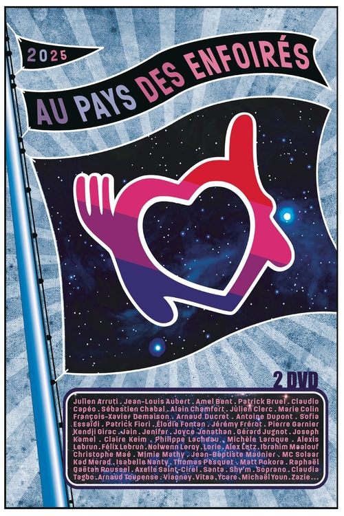 Jaquette Les Enfoirés 2025 - Au pays des Enfoirés