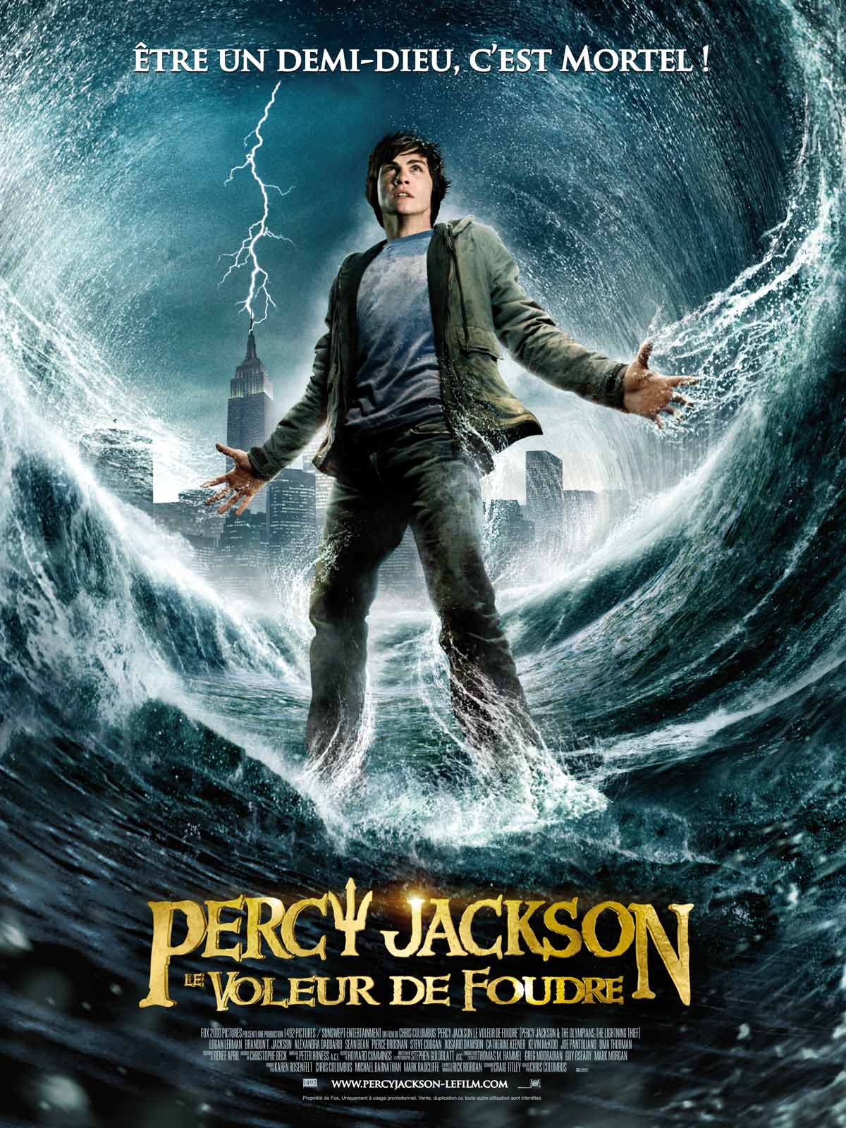 Jaquette Percy Jackson : le voleur de foudre