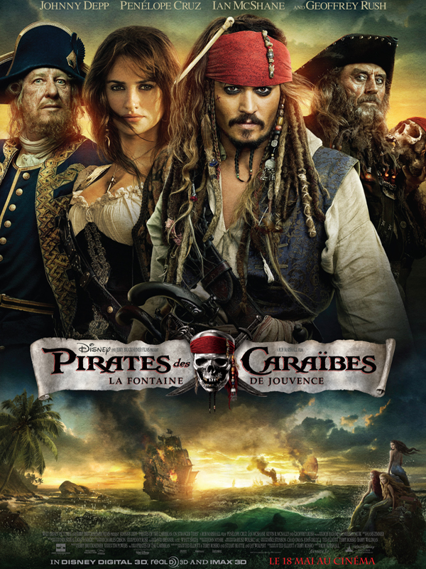 Jaquette Pirates des Caraïbes : la Fontaine de Jouvence