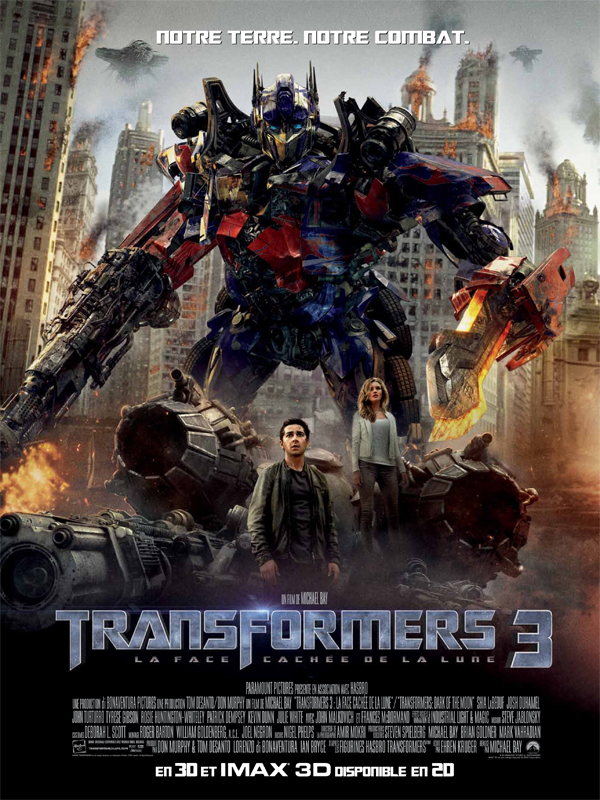 Jaquette Transformers 3 - La Face cachée de la Lune