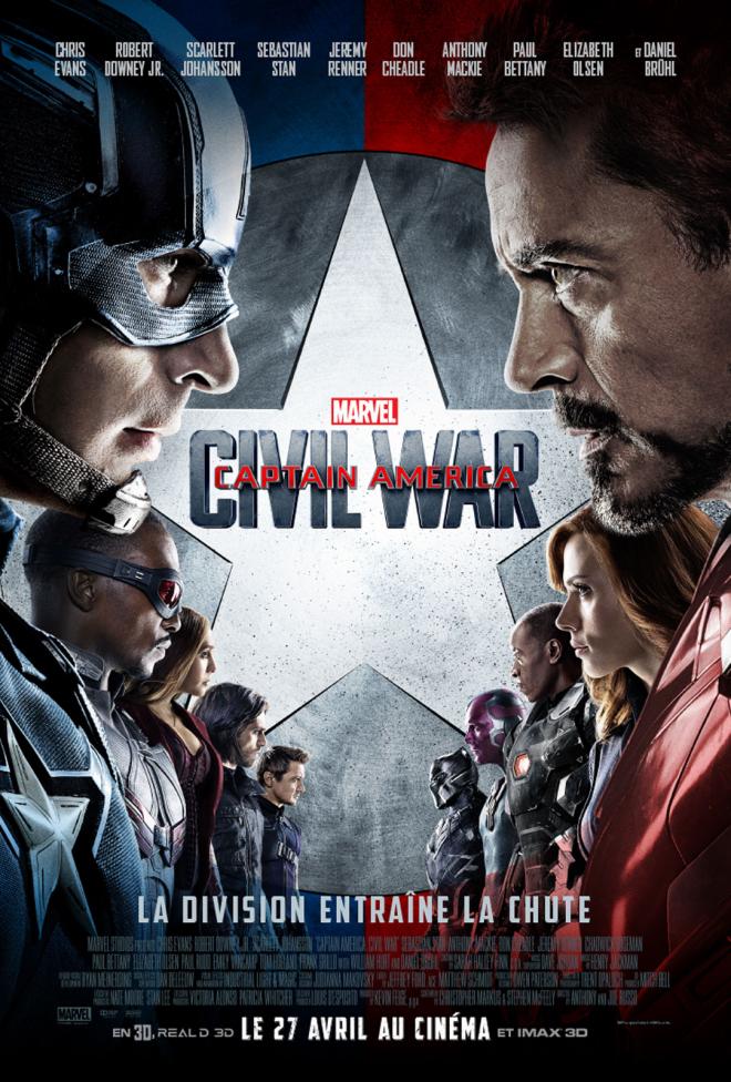 Jaquette Captain America: Civil War