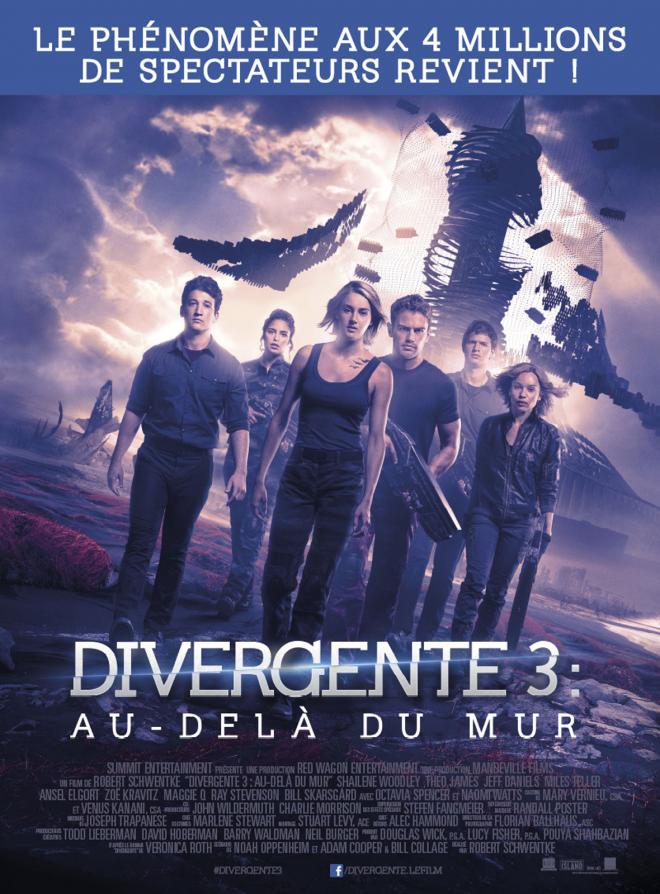 Jaquette Divergente 3 : au-delà du mur