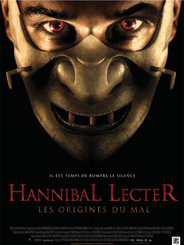 Jaquette Hannibal Lecter : les origines du mal