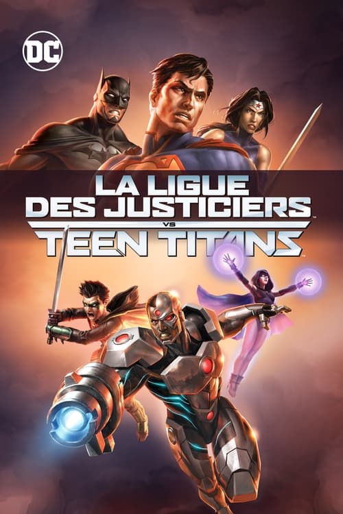 Jaquette La Ligue des justiciers vs les Teen Titans